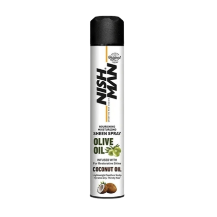 Laca Fijación NISH MAN Coconut + Olive Oil 400ml