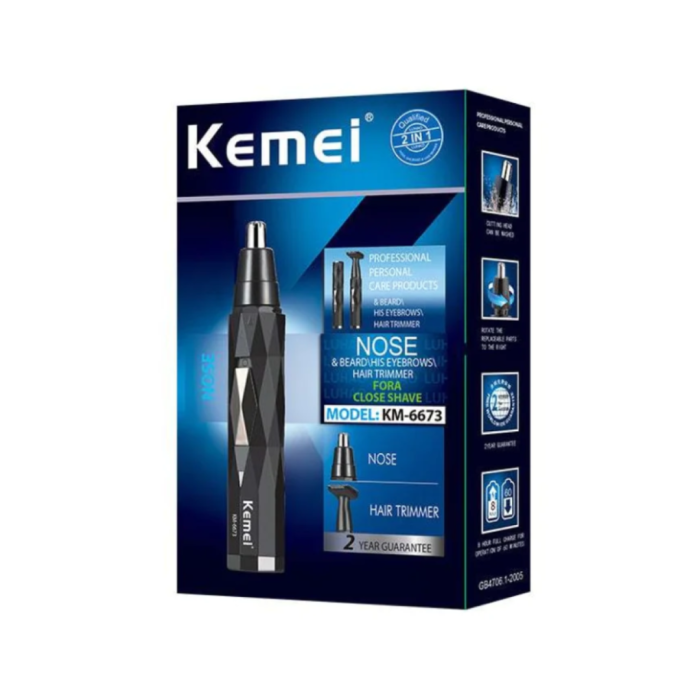 Trimmer KEMEI KM-6673 nariz y orejas - Imagen 2