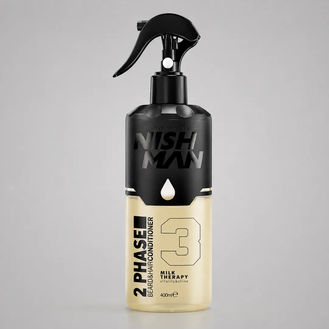 028_extravagantebarber_productos_de_barberia_img Bifásico NISH MAN N°3 Milk Therapy 400ml - Imagen 1