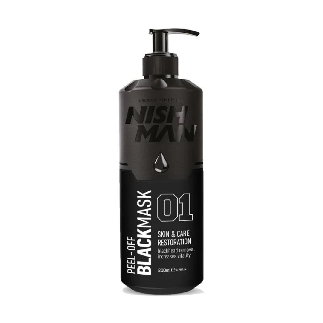 web - 2025-01-23T122709.122 Mascarilla Facial NISH MAN Black Mask 200ml - Imagen 1