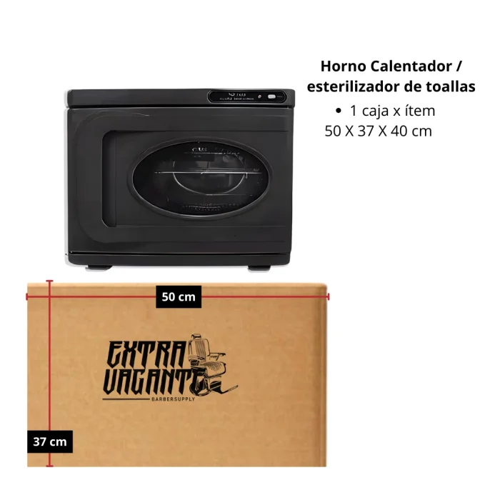 Calentador de Toallas Tipo Horno Negro - Imagen 4