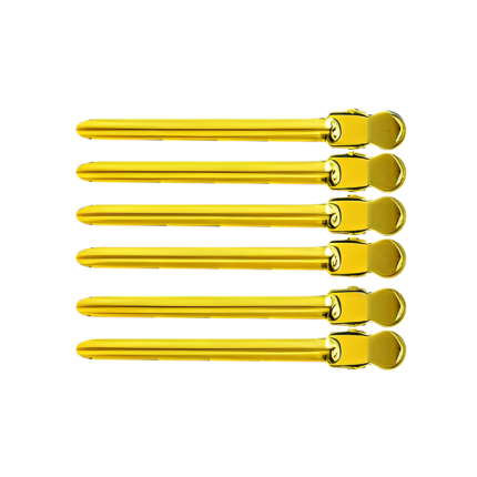 Tomadores / Pinzas Dorado 12 uds.