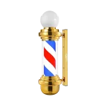 Pole Barber Clásico con Esfera Dorado 68cm
