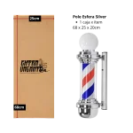 Pole Barber Clásico con Esfera Silver 68cm - Imagen 2