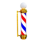 Pole Barber Clásico con Esfera Dorado 85cm