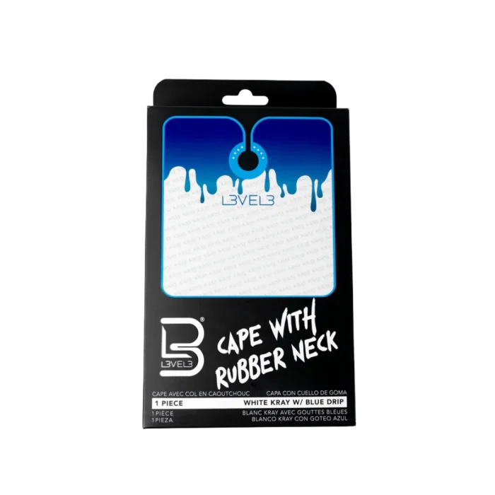 Capa LEVEL3 Cuello Silicona Blanca Borde Azul - Imagen 2
