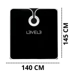 Capa LEVEL3 Cuello Silicona Negra Borde Blanco - Imagen 3