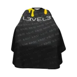 Capa LEVEL3 Cuello Silicona Negra Borde Colores