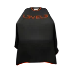 Capa LEVEL3 Cuello Silicona Negra Borde Rojo