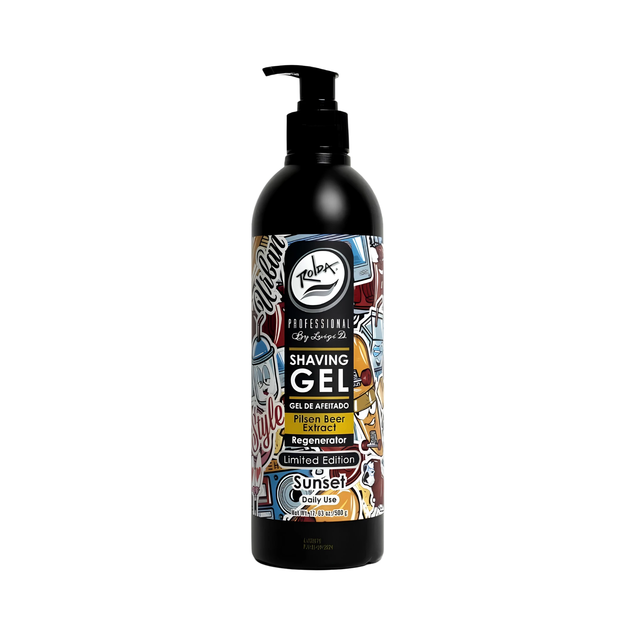 gel-de-afeitar-rolda-sunset-500ml-extravagantebarber Gel de Afeitar ROLDA Sunset 500ml - Imagen 1