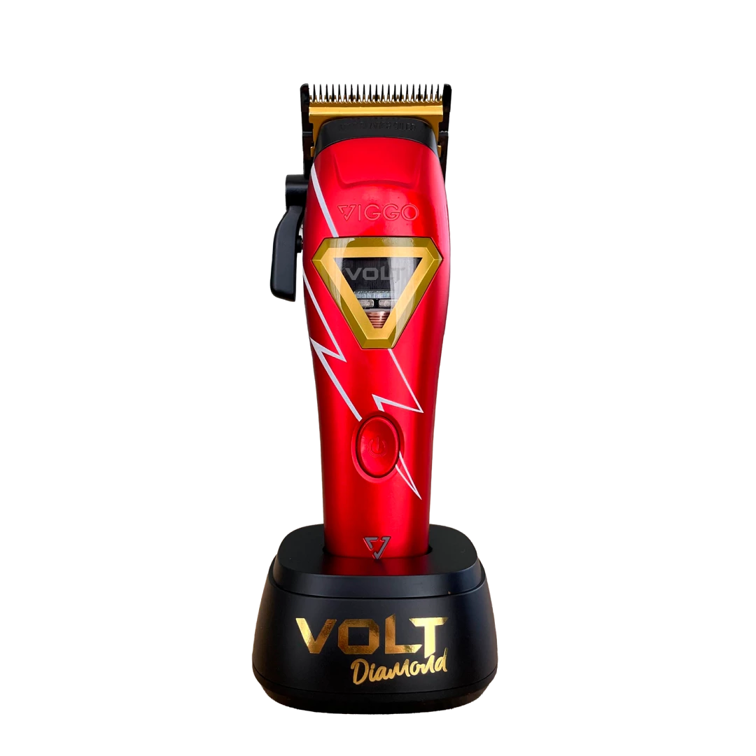 clipper-viggo-volt-diamond-roja-extravagantebarber-v1 Clipper VIGGO Volt Diamond Roja - Imagen 1