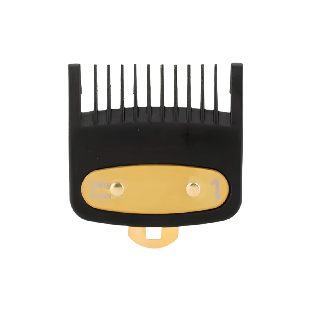 peine-alzada-alternativo-negro-dorado-1-extravagantebarber Peine Alzada Alternativo Negro - Dorado 1.0" - Imagen 1