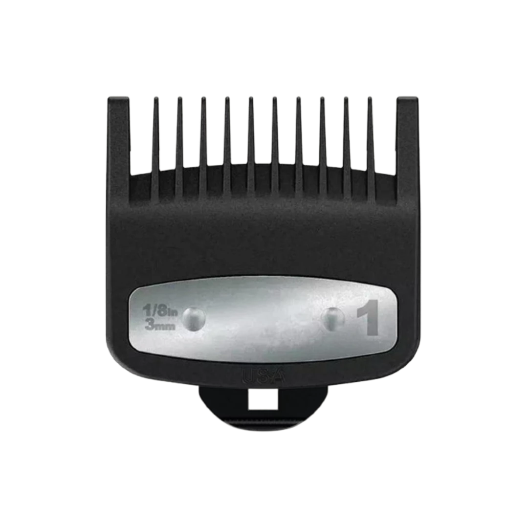 peine-alzada-alternativo-negro-plateado-1-extravagantebarber Peine Alzada Alternativo Negro - Plateado 1.0" - Imagen 1