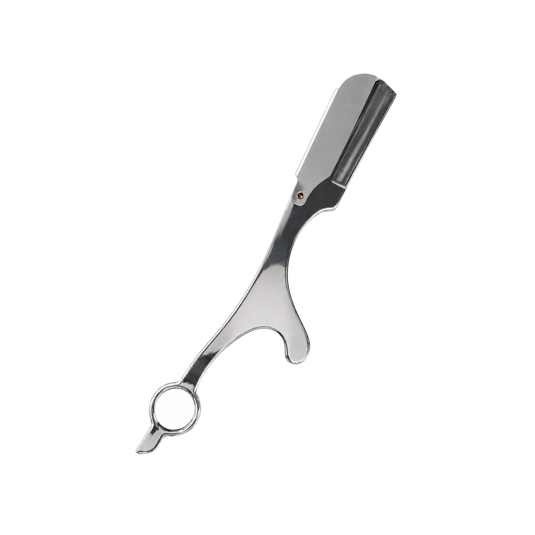 porta-navaja-plateado-extravagantebarber Porta Navaja Plateado R131 - Imagen 1
