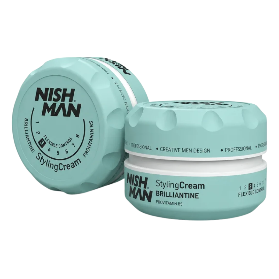 cera-nish-man-cream-03-brilliantine-150ml-extravagantebarber Cera NISH MAN Cream 03 Brilliantine 150ml - Imagen 1