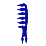 Peineta de Textura Azul